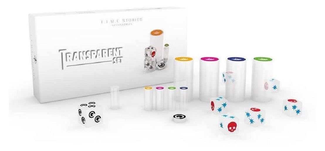 ASMODEE- T.I.M.E Stories Transparent Set, Multicoloured (ADESCTSAC01)