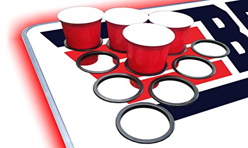 8-Foot Professional Beer Pong Table w/Cup Holes & LED Glow Lights - Top Pong Edition - Thumbnail 4