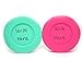 Wide Mouth Mason Jar Lids - Compatible with Wide Mouthed Size Ball Jars - Reusable and Leak Proof Plastic Lids are BPA Free - Includes Pen for Marking - Pink, Teal, Gray & White - Pack of 8