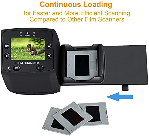 DIGITNOW! Film Scanner Slides and Photo Negatives with 2.4 Inch LCD Converts Negative 35 mm/135 to Digital JPEG 3600DPI High Resolution Converter,No PC and Software Required
