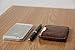 MEKU Men's Handmade Slim Leather Wallet Credit Card Holder Slim Wallet (Chocolate)