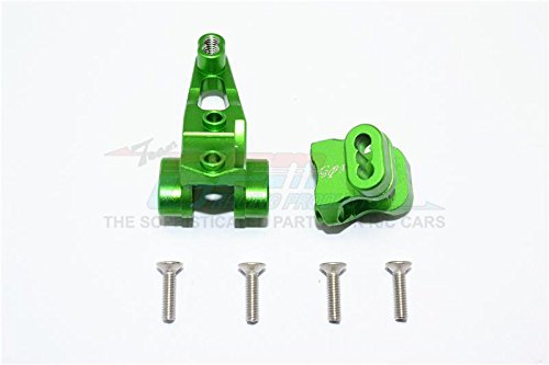 Traxxas TRX-4 Trail Defender Crawler Upgrade Parts Aluminum Front Axle Mount Set For Suspension Links - 2Pc Set Green