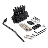 Generic Black Electric Guitar Tremolo Bridge Double Lock System