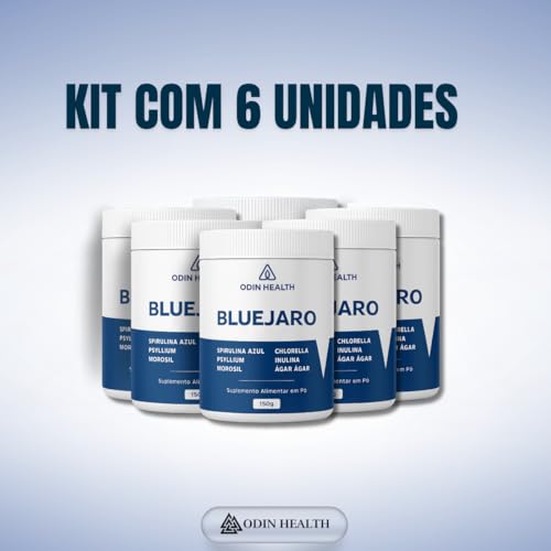 Bluejaro pó com Ingredientes Naturais Sensação de Leveza e Conforto Kit C/ 6