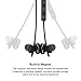 aROTaO Bluetooth Headphones Wireless 4.1 Magnetic Earbuds In-Ear Sweatproof Sports Earphones AptX Stereo with Mic Secure Fit for Running, Workout and Gym (Black)