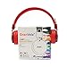 Wireless Headphones,GranVela Q8 3 in 1 Multifunctional Foldable Bluetooth Headphones with Microphone, Micro SD Card Player, FM Radio and 3.5mm Detachable Cable - Red
