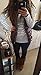 POGTMM Women Striped Long Sleeve T Shirt Blouse Tunic Tops Loose Fit(M,#Black and White)