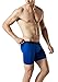 TSLA Men's Breathable Underwear, Performance Cooling Mesh Boxer Briefs, Open Fly Trunks with Pouch, No-Fly 6inch 2pack Navy/Blue, Large