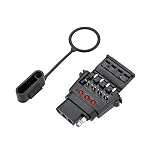 Reese Towpower 78114 Insta-Plug Vehicle End Connector with LED Circuit Tester (4 Wire Flat)