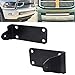 XJMOTO Front Lower Hidden Bumper Mounting Brackets Compatible with 40 inch Curved LED Light Bar Compatible with Dodge Ram 2500 3500 Models 2010-2019