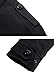 Lega Mens Casual Thick Jacket Cotton Stand Collar Outerwear (Black,US Small)