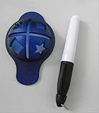 Golf Ball Line Marker with Pen Golf Training Accessories Golf Scriber Golf Ball Marker (Blue)