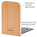 OrgaNice Beech Wood Bookends - Hand Crafted Design - Non-Skid and Padded Feet - Sturdy and Dependable - Gift-Ready Packaging [2 Units]