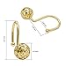 aibee Rustproof Shower Curtain Rings, 100% Rustproof Stainless Steel,Shower Hooks Set of 12 Rings for Shower Rods Gold
