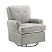 Baby Relax The Tinsley Nursery Swivel Glider Chair, Grey