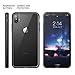 YOUMAKER Premium Crystal Clear Hybrid Case for iPhone Xs & iPhone X, Slim Fit Lightweight Bumper Scratch Resistant Shockproof Cover for New Apple iPhone Xs & iPhone X 5.8 inch - Black