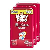 Pants M Size Mamy Poko Pants, Doraemon Diapers, 13.2 - 28.7 lbs (6 - 13 kg), 144 Sheets (48 Sheets x 3) (Case Product) (Amazon.co.jp Exclusive)