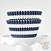 Rugby Stripe Navy BakeBright Greaseproof Cupcake Liners