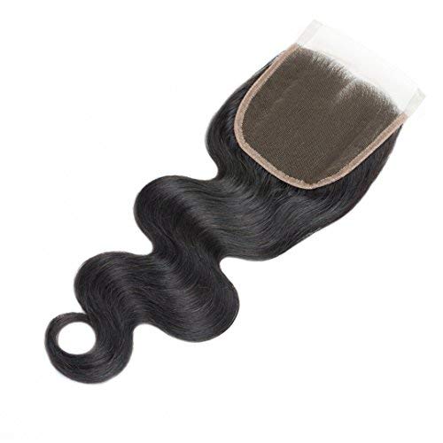 Brazilian virgin hair lace closure 4x4 lace closure human hair (12in, Body) - //medicalbooks.filipinodoctors.org