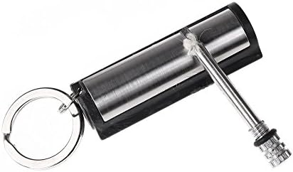 Go Out Camping New Metal Permanent Match Striker Lighter with Key Chain Silver Matches for Outdoor Camping