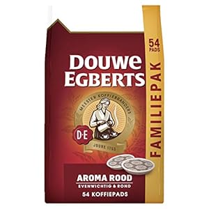 Douwe Egberts Koffiepads Aroma Rood, Familiepak, (216 Pads, Geschikt voor SENSEO Koffiepadmachines, Intensiteit 05/09…