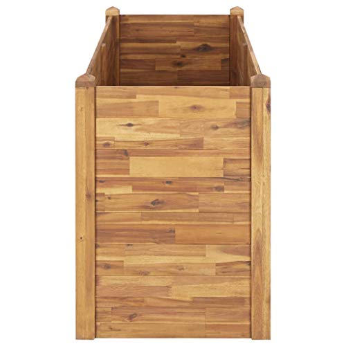 Tidyard Holz Stapelbaren Gartenbeet Blumenkasten Pflanzkübel Pflanzkasten Pflanzgefäß für Garten Terrasse Balkon… – Bild 6