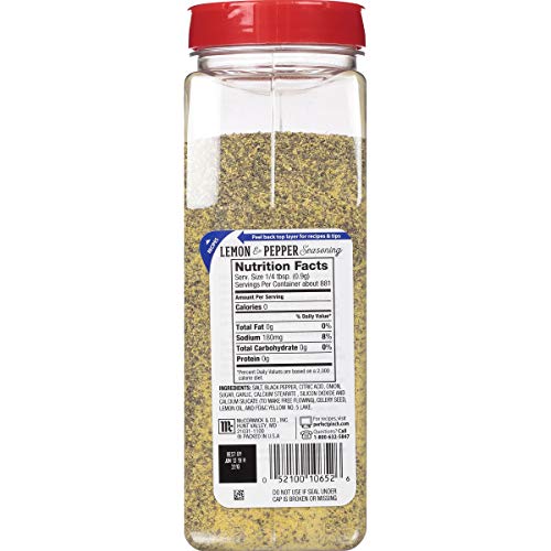 McCormick Lemon & Pepper Seasoning Salt (no added MSG), 28Ounce