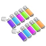 64GB USB Flash Drive 10 Pack Easy-Storage Memory Stick K&ZZ Thumb Drives Gig Stick USB2.0 Pen Drive for Fold Digital Data Storage, Zip Drive, Jump Drive, Flash Stick, Mixed Colors (64GB)