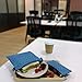 Reusable Sandwich Bags Snack Bags - Set of 5 Pack, Dishwasher Safe Lunch Bags with Zipper, Eco Friendly Food Wraps, BPA-Free. (PeacockBlue)