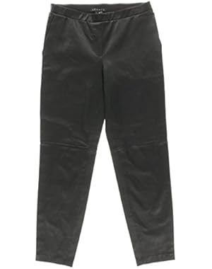 Theory Womens Thaniel Leather Skinny Leggings