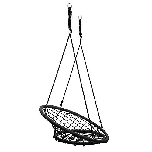 image for JumpOff Jo - Little Jo’s Web Chair Swing - Round Rope Net Hammock fo