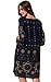 ARANEE Women's Sexy Off Shoulder Cotton Boho Ruffle Sleeve Blouse Mini Dress Navy Blue