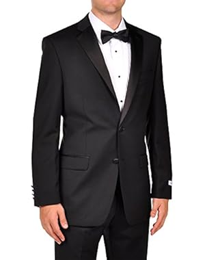 Calvin Klein 2 Button Black Elegant Slim Fit Contemporary Design Tuxedo