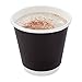 Restaurantware 8 Ounce Disposable Latte Cups, Pack of 25 Insulated Hot Holders–Lids Sold Separately, Designed with a Double Wall and Black Paper, Ideal for Coffee, Hot Chocolate, Tea, and More