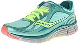 Saucony Women's Kinvara 5 Runshield Running Shoe,Green/Citron/Pink,7 M US
