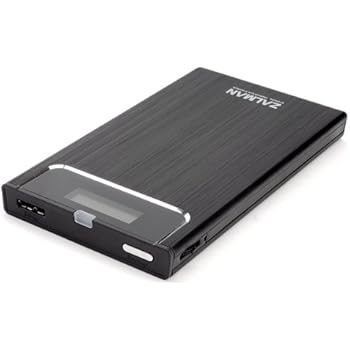 Zalman ZM-VE350 USB 3.0 External 2.5" Hard Drive Enclosure with Built-in Virtual CD Emulator (ZM-V350B)