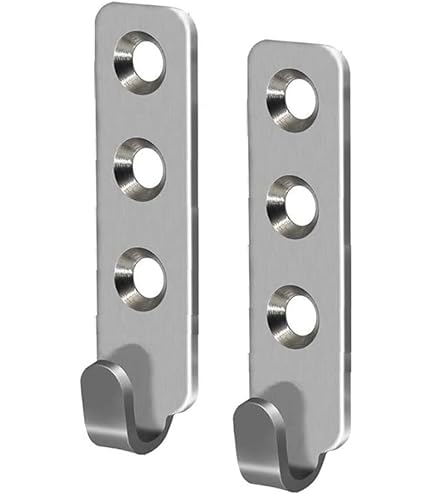 Celtic Woods Pack Of 2 Extra Strong Flush Keyhole Slotted Shelf/Mirror Brackets (UK Made)