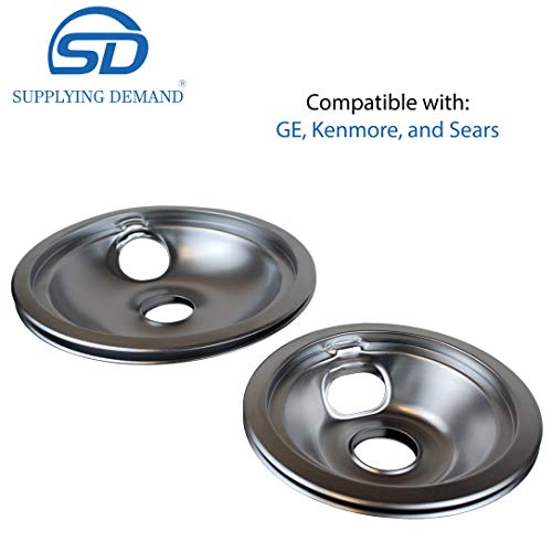 image for Supplying Demand WB31T10010 WB31T10011 Satin Chrome Drip Pan 4 Piece S
