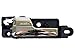 PT Auto Warehouse FO-2929M-RL - Inside Interior Inner Door Handle, Chrome Lever - Driver Side Rear