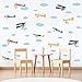 IARTTOP DIY Watercolor Clouds Wall Sticker, Flying Airplane Decal for Kids Room Bedroom Removable Home Wall Art Decor (41pcs)