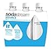 SodaStream 1-Liter Source Carbonating Bottles, 3-Pack, White BPA-FREE / Fits only - Play, Splash, Source, Power, Spirit and Fizzi soda makers