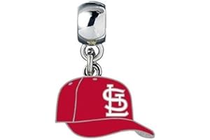 Heavens Jewelry ST LOUIS CARDINALS BASEBALL TEAM CHARM SLIDE PENDANT FOR YOUR NECKLACE EUROPEAN CHARM BRACELET (Fits Most Name Brands) DIY PROJECTS ETC