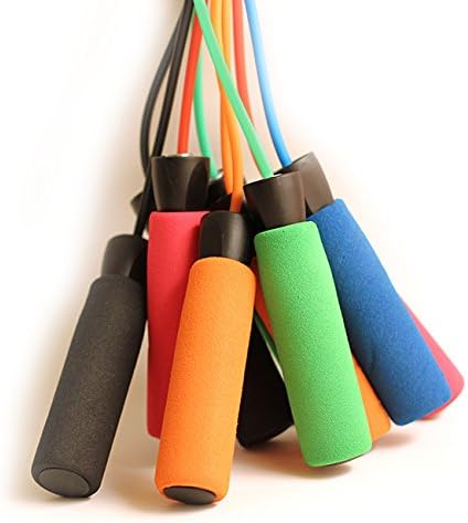 Speed Jump Rope for Endurance Training and Fat Burning - Easy Adjustable for Women and Kids - Black