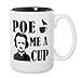 (Edgar Allan) Poe Me A Cup - Large Black Inlay 15 oz Double-Sided Coffee Tea Mug