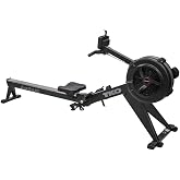 TKO AirRaid Rower | Air Resistance Rowing Machine for Home &amp; Commercial Use | Foldable Air Rowing Machine with 9 Damper Levels, LCD Console, Smooth Glide Rower Machine