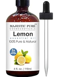 Majestic Pure Lemon Essential Oil for Aromatherapy,...