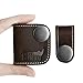 ELFRhino Genuine Leather Headphone Earphone Organizer Cord Organizer Wrap Winder Cord Manager Cable Winder(Set of 2, Coffee)