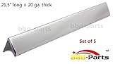 Hongso FB7535 FB7534 Stainless Steel Flavorizer Bars, Set of 5 (21.5" long , 20 GA.), aftermarket replacements ()