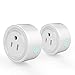 Potensic Smart Plug 2 Pack Wi-Fi Enabled Mini Smart Switch Wireless Outlet Compatible with Alexa & Google Home, No Hub Required, Switch On/Off your electric equipment from Anywhere, Timing Function