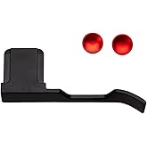 Thumb Grip with Hot Shoe Cover for Fujifilm X100V/X100VI Metal Camera Hot Shoe Thumb Hand Grip Accessories (Aluminum Alloy-Black)